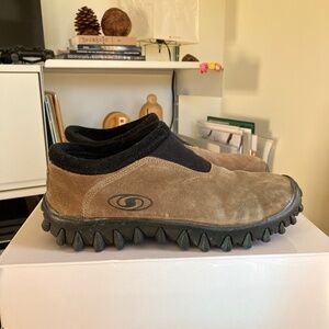 Vintage Brown Salomon Tank Snow Clogs Rubber Sole Mule